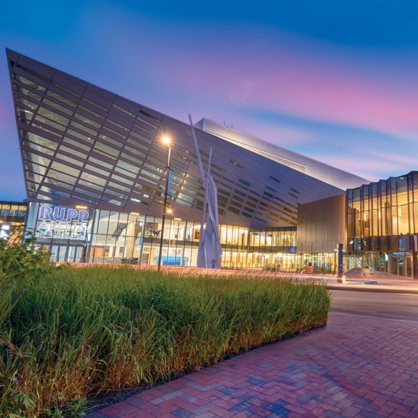 Central Bank Center and Rupp Arena in downtown Lexington